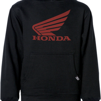 Youth Honda Wing Pullover Hoodie by FACTORY EFFEX featuring the iconic Honda wing logo on a comfortable hoodie.