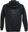 FACTORY EFFEX Goldwing Burst Zip Hoodie - Black - Medium 25-88812