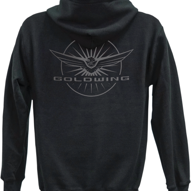 FACTORY EFFEX Goldwing Burst Zip Hoodie - Black - Medium 25-88812