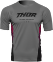 THOR Assist React Short-Sleeve Jersey - Gray/Purple - XS 5120-0174