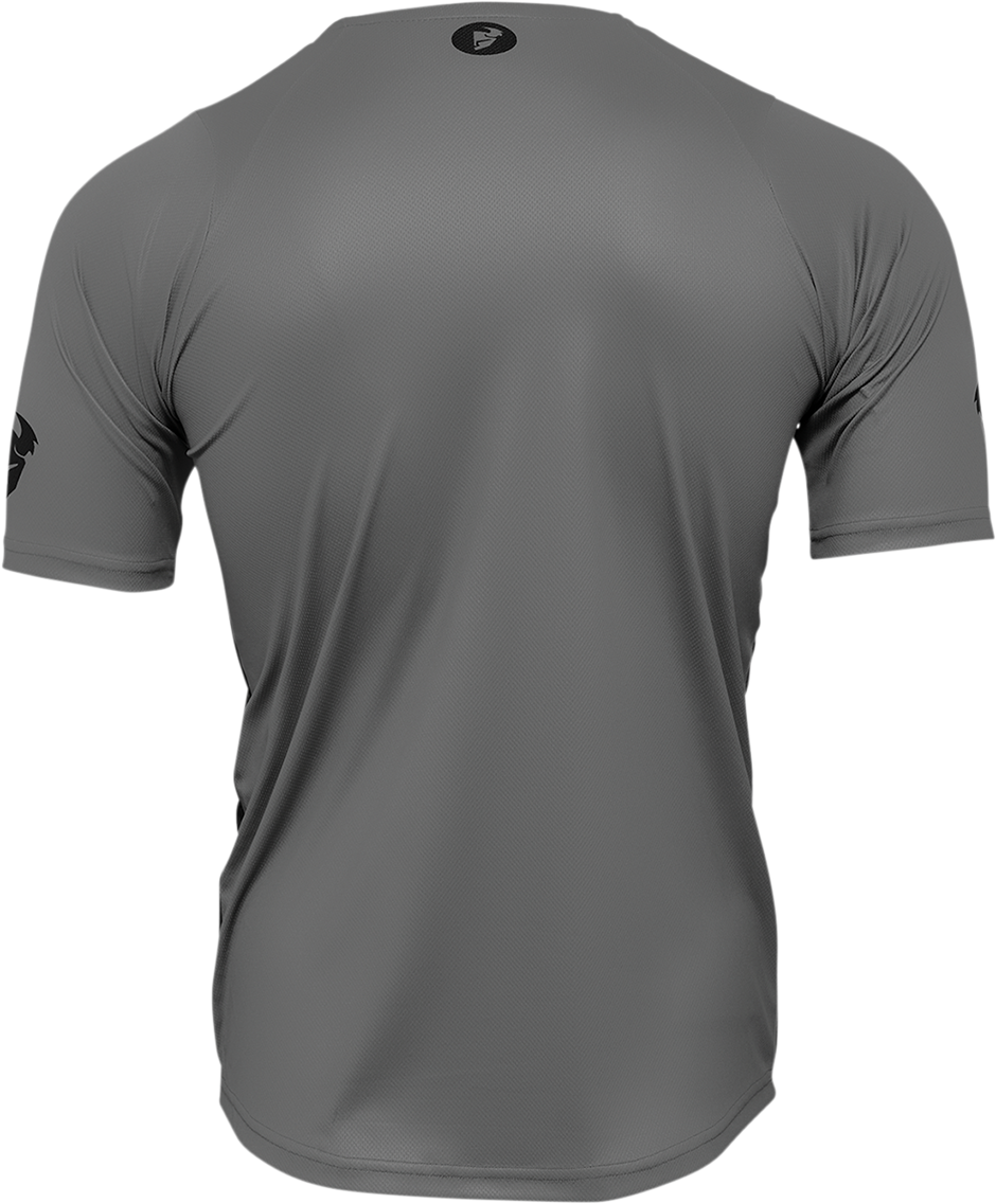 THOR Assist React Short-Sleeve Jersey - Gray/Purple - XS 5120-0174