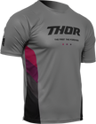 THOR Assist React Short-Sleeve Jersey - Gray/Purple - XS 5120-0174