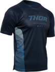 THOR Assist React Short-Sleeve Jersey - Midnight/Teal - XS 5120-0180