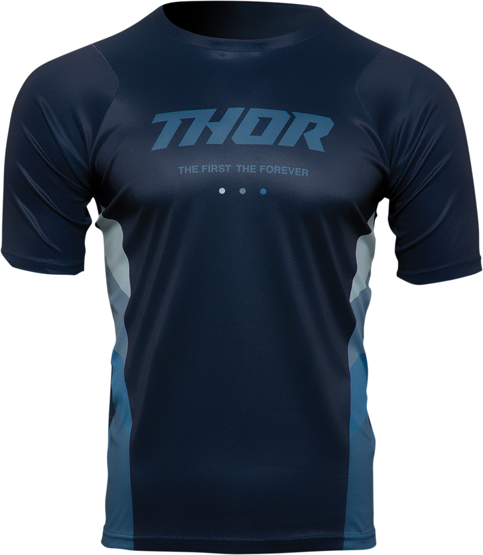 THOR Assist React Short-Sleeve Jersey - Midnight/Teal - XS 5120-0180
