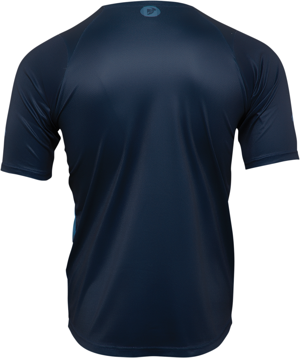 THOR Assist React Short-Sleeve Jersey - Midnight/Teal - XS 5120-0180