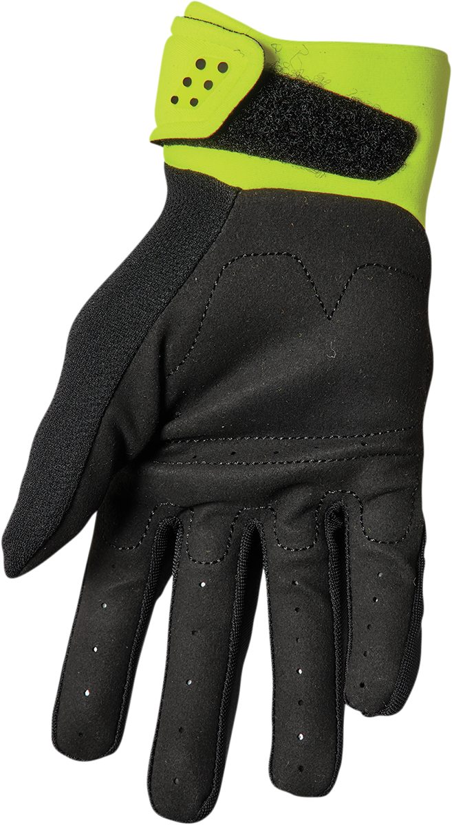 THOR Youth Spectrum Gloves - Black/Acid - 2XS 3332-1617