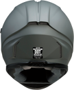 Z1R Jackal street full face helmet in primer gray with smoke visor, adult XS size, showcasing the helmet's sleek design and fit.