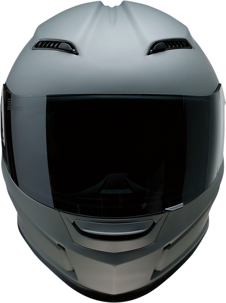 Z1R Jackal street full face helmet in primer gray with smoke visor, size XS, designed for adult riders