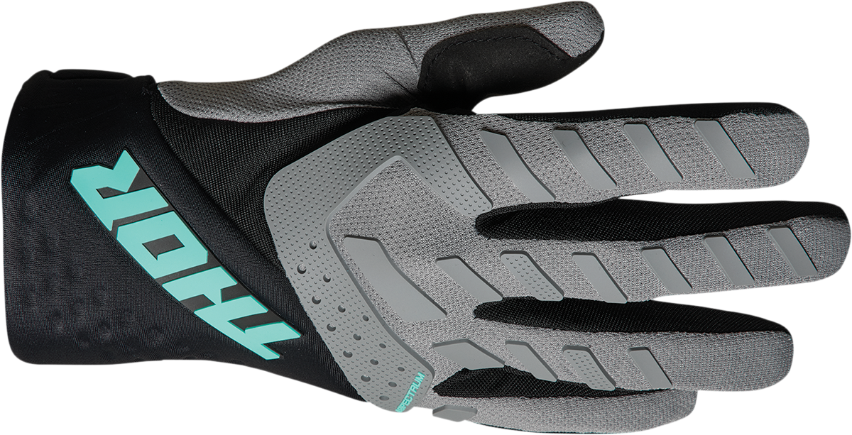 THOR Youth Spectrum Gloves - Gray/Black/Mint - XS 3332-1598