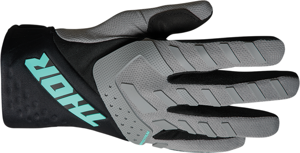 THOR Youth Spectrum Gloves - Gray/Black/Mint - XS 3332-1598