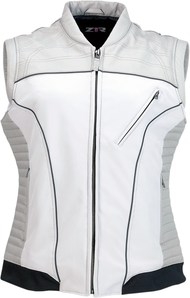 Z1R Women's Nufem Gray Vest in Large, streetwear style, showcasing a lightweight, sleeveless design for casual wear