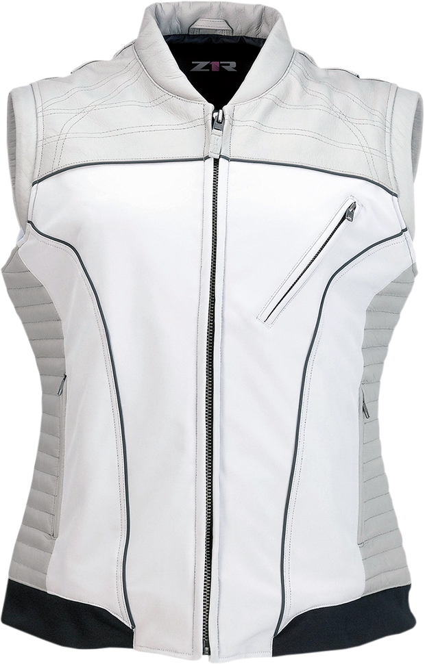 Z1R Women's Nufem Gray Vest in Large, streetwear style, showcasing a lightweight, sleeveless design for casual wear