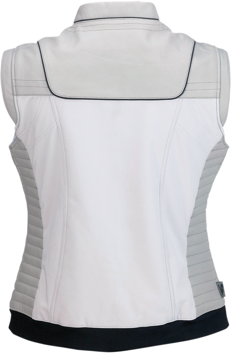 Gray Z1R Women's Nufem Vest, large size, street apparel, casual outerwear with a smooth fabric finish.