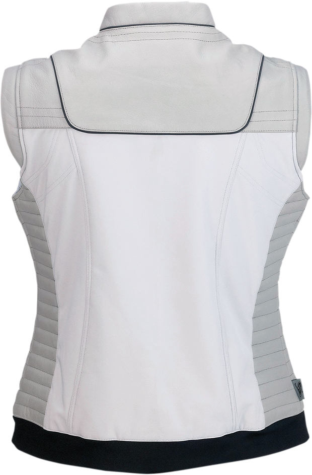 Gray Z1R Women's Nufem Vest, large size, street apparel, casual outerwear with a smooth fabric finish.