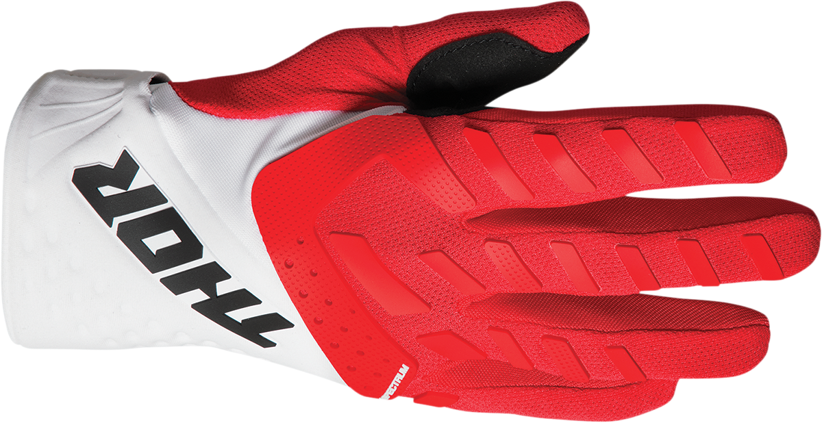 THOR Youth Spectrum Gloves - Red/White - 2XS 3332-1607