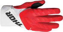 THOR Youth Spectrum Gloves - Red/White - 2XS 3332-1607