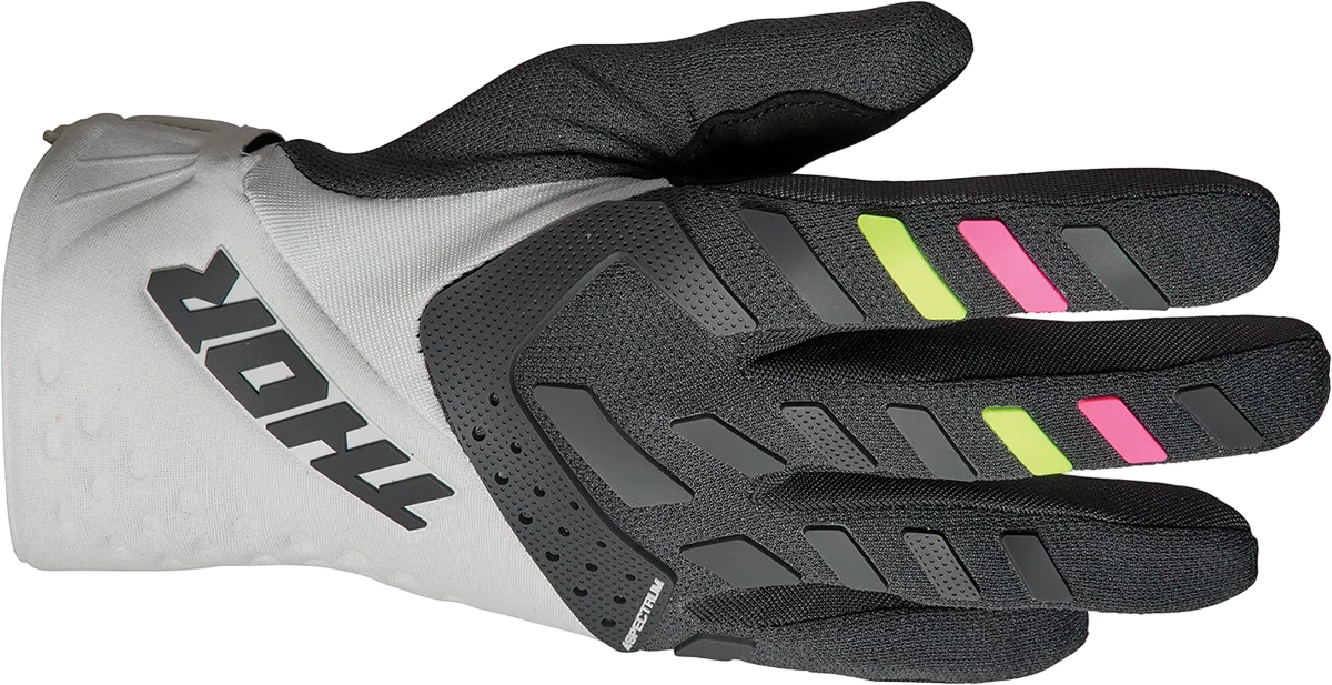 THOR Women's Spectrum Gloves - Light Gray/Charcoal - Small 3331-0203