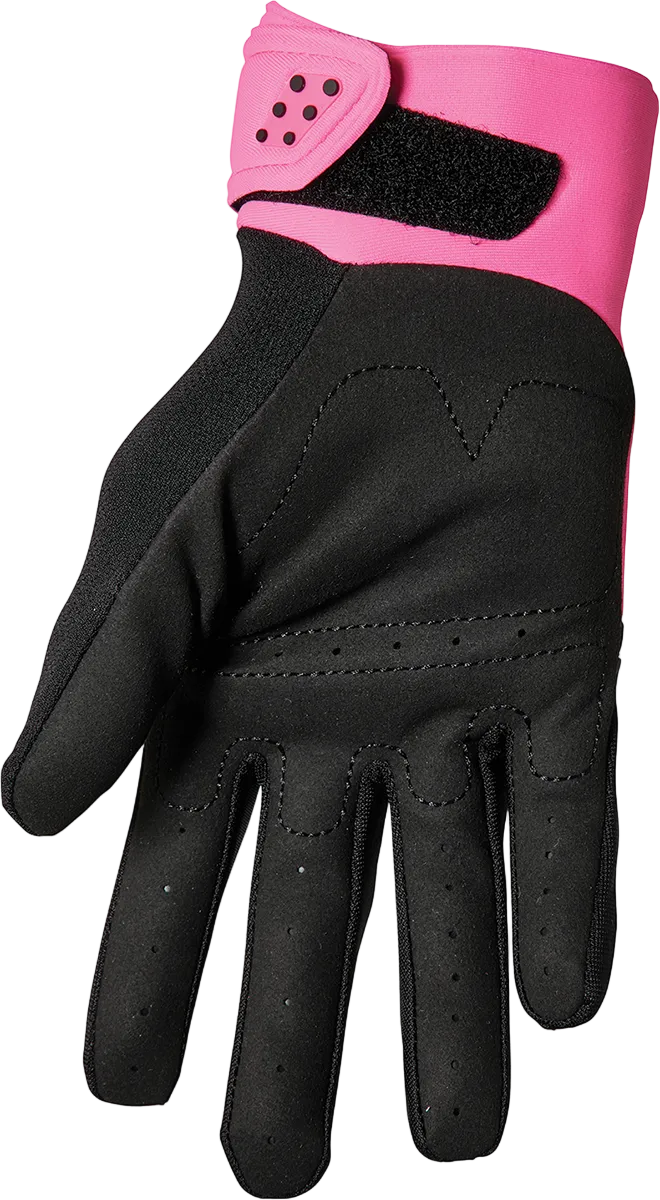 THOR Women's Spectrum Gloves - Fluo Pink/Black - Medium 3331-0208