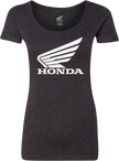 HONDA APPAREL Women's Honda Wing T-Shirt - Black - Small NP21S-L3030-S