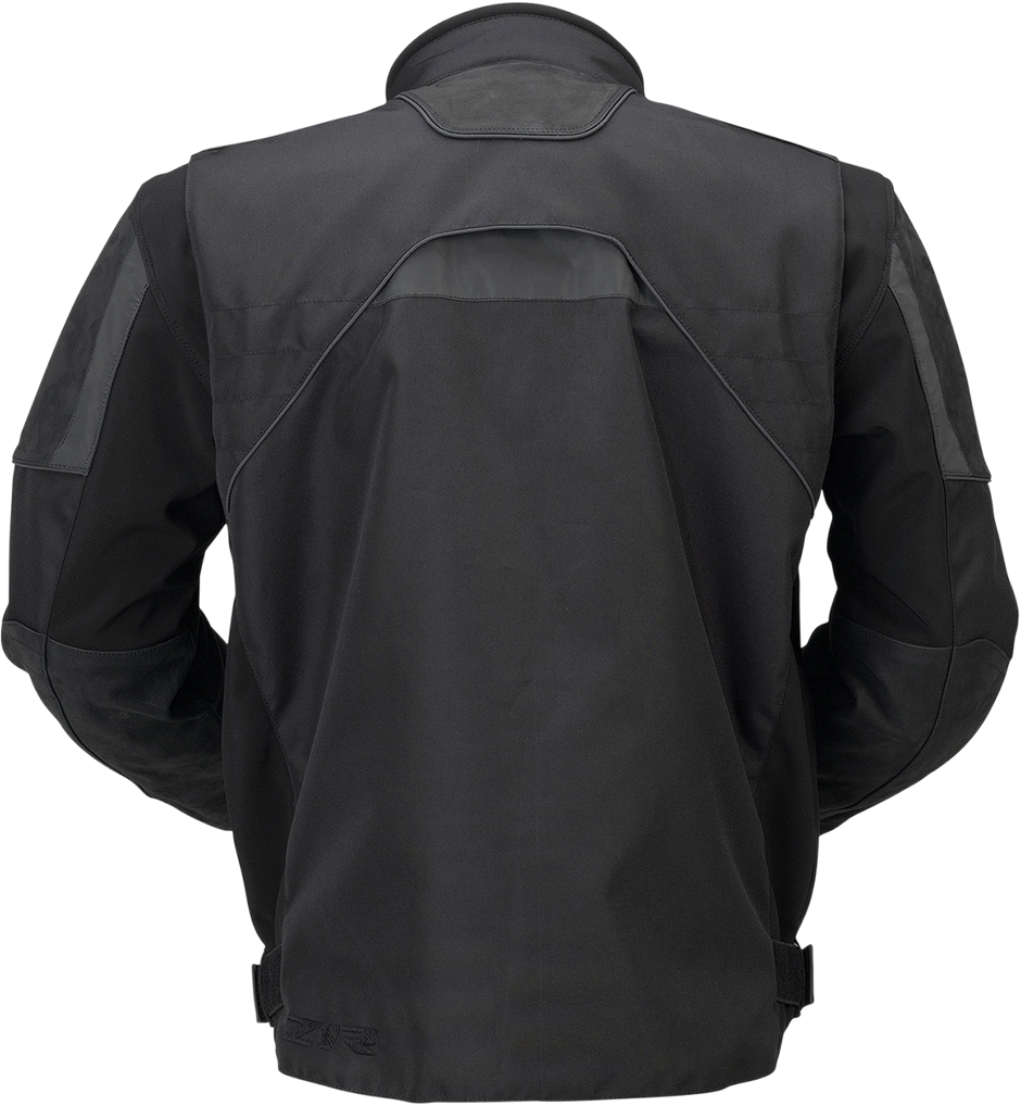 Black Z1R Reverance Jacket in small size, streetwear style, featuring a sleek design and street apparel branding.