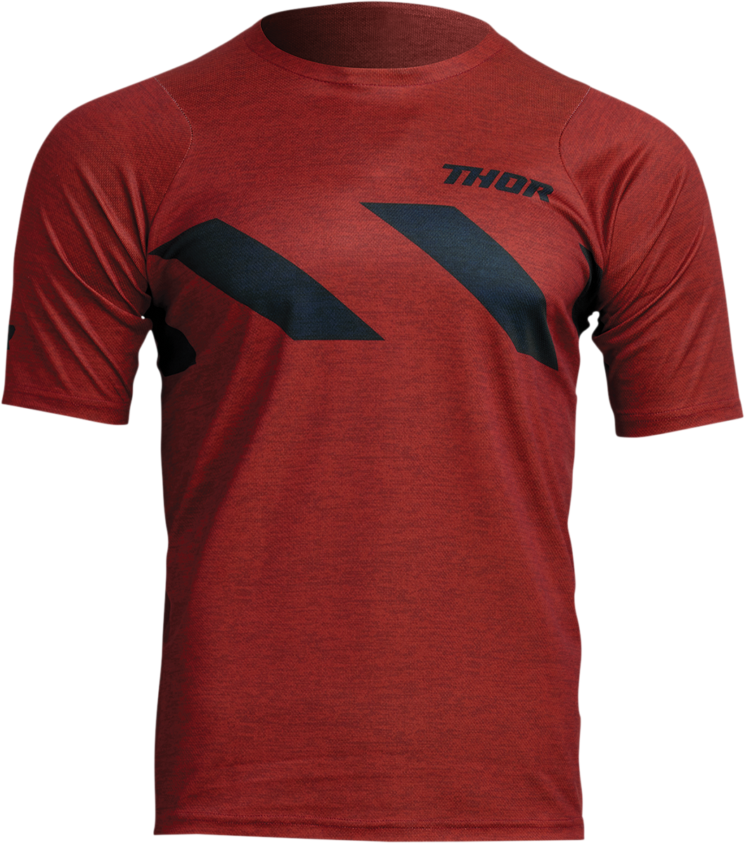 THOR Assist Hazard Short-Sleeve Jersey - Brick/Heather - XS 5020-0001