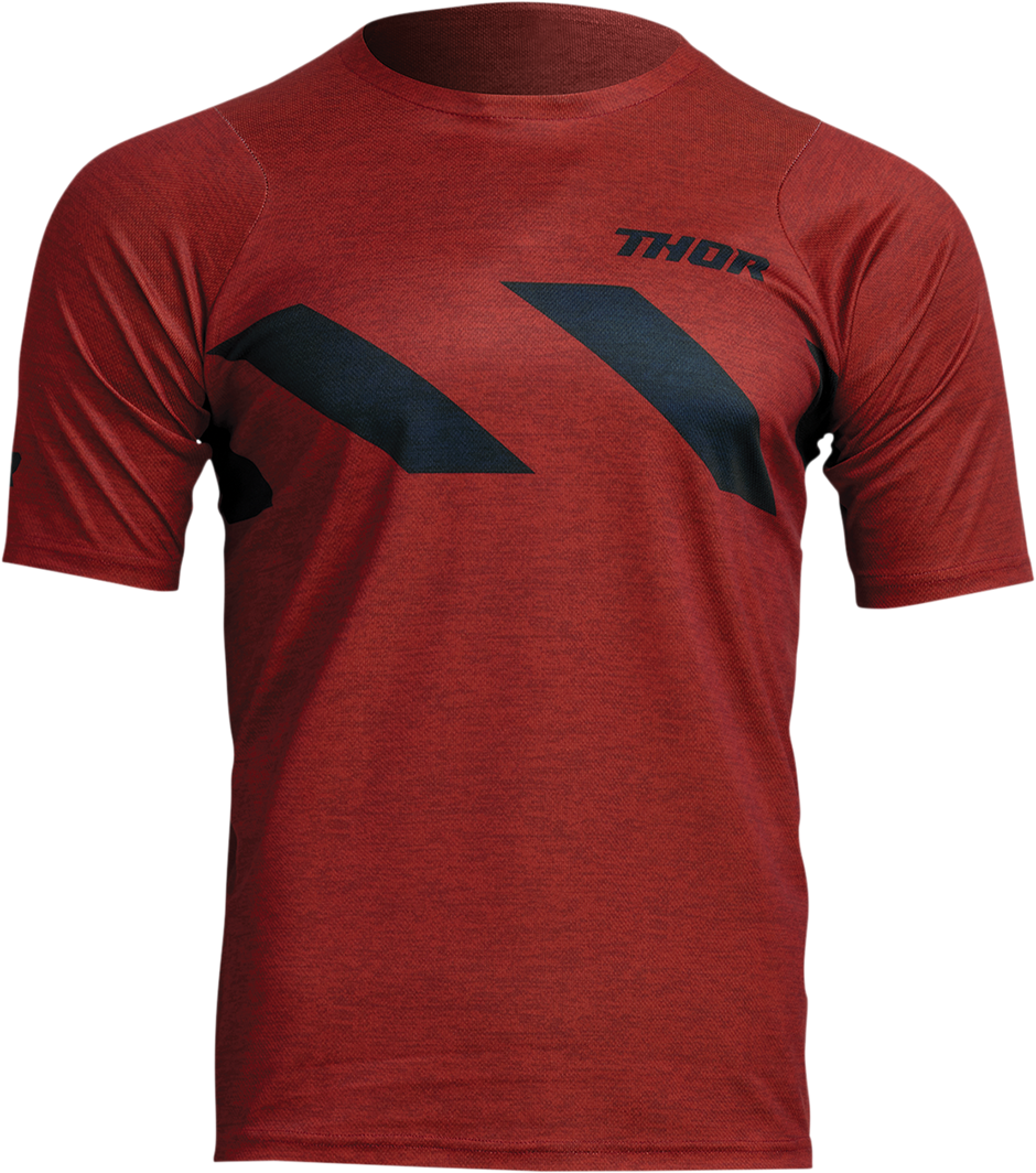THOR Assist Hazard Short-Sleeve Jersey - Brick/Heather - XS 5020-0001