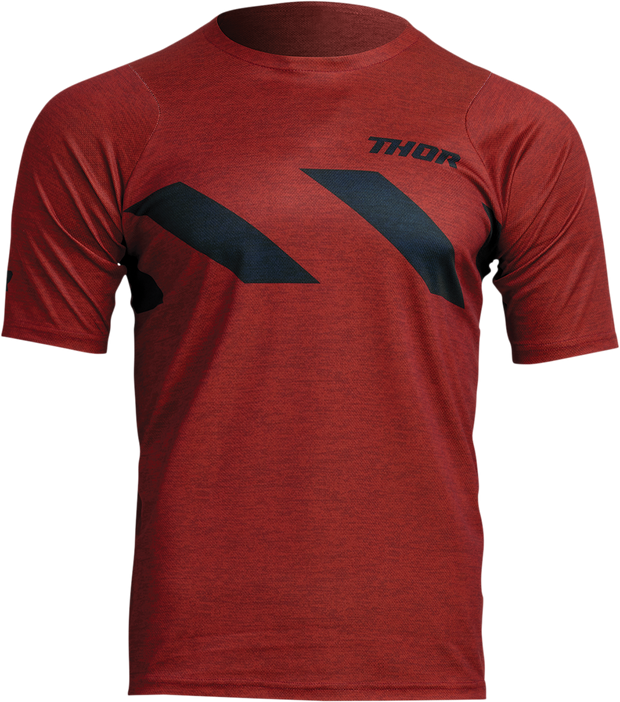 THOR Assist Hazard Short-Sleeve Jersey - Brick/Heather - XS 5020-0001
