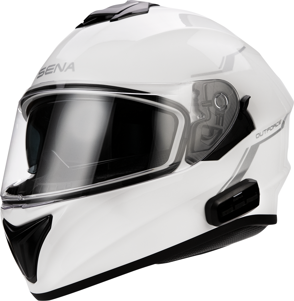SENA OutForce Helmet - Glossy White - Large OUTFORCE-GW00L