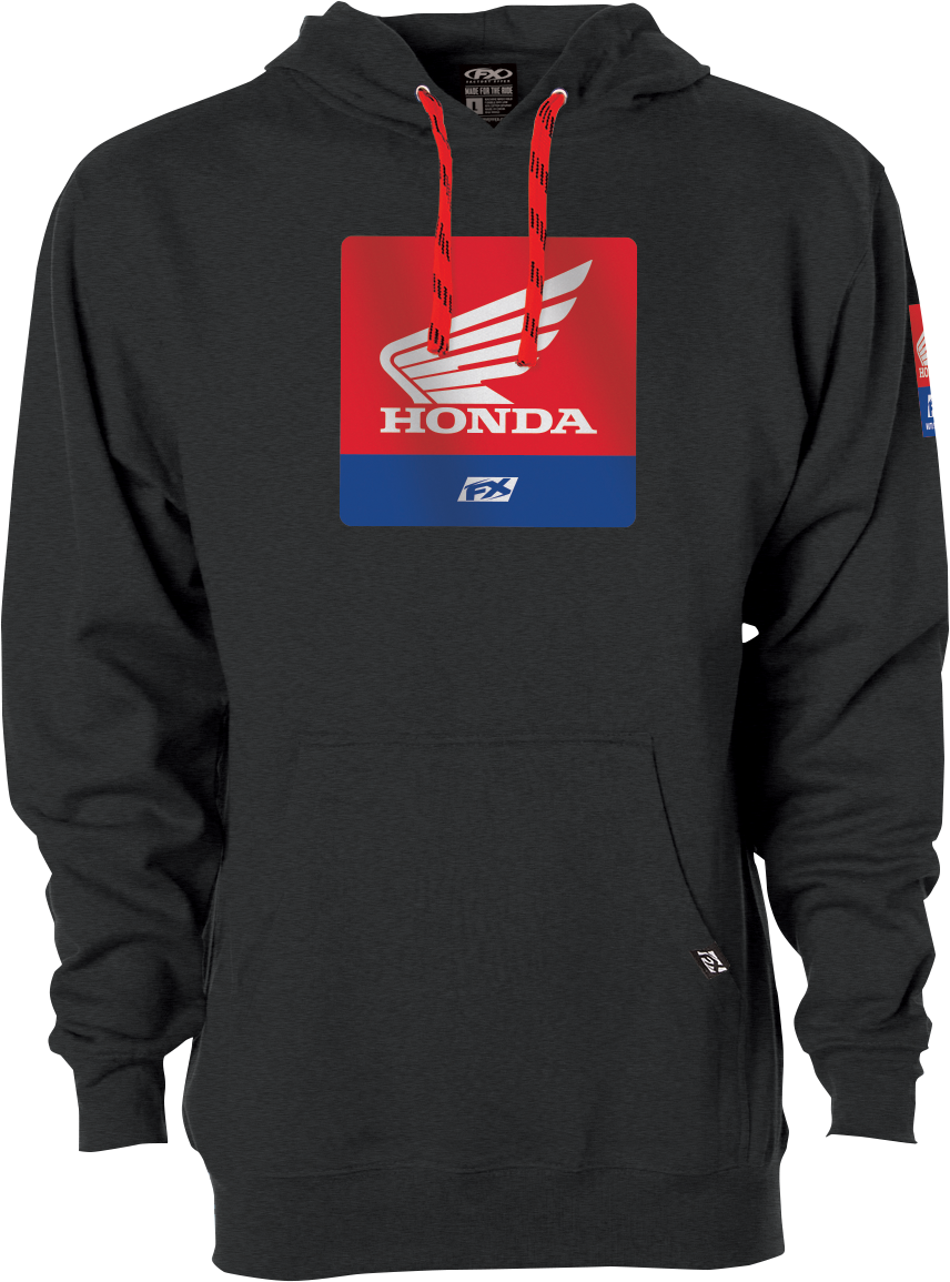 FACTORY EFFEX Honda Boxer Pullover Hoodie - Heather Charcoal - Medium 26-88302