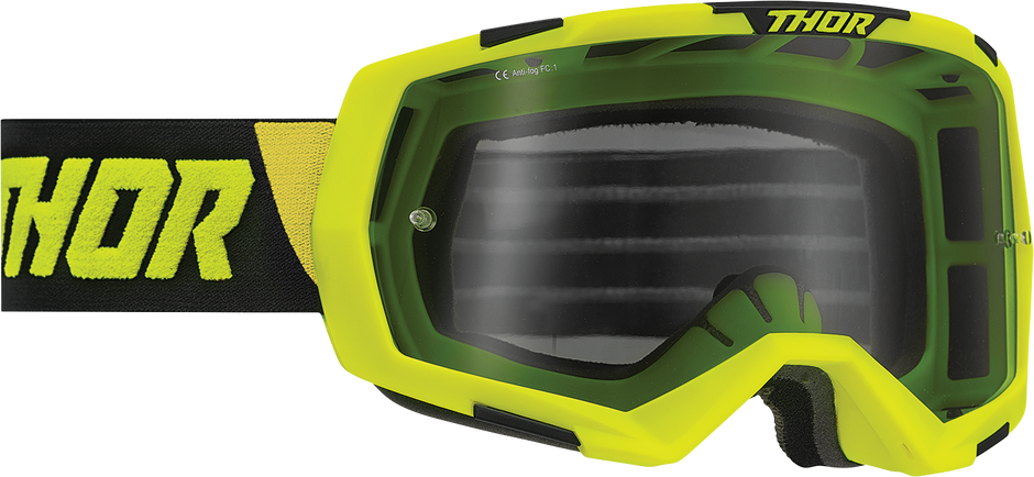 THOR Regiment Goggle - Lime/Black - Smoke Lens 2601-2965