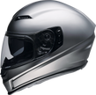 Z1R Jackal Satin Titanium full face street helmet in small size, featuring a sleek design and secure fit for adult riders.