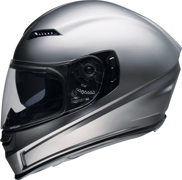 Z1R Jackal Satin Titanium full face street helmet in small size, featuring a sleek design and secure fit for adult riders.