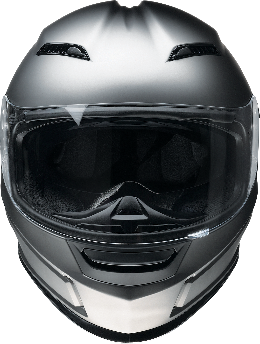 Z1R Jackal satin titanium street full-face helmet for adults, small size with sleek design and secure fit.