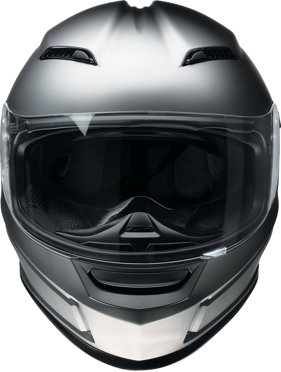 Z1R Jackal satin titanium street full-face helmet for adults, small size with sleek design and secure fit.