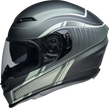 Z1R Jackal street full face helmet in Dark Matter green for adults, small size, with sleek design and ventilation features.