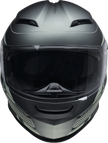 Z1R Jackal Street Full Face Helmet in Dark Matter Green, small size, with sleek aerodynamic design and ventilation details.