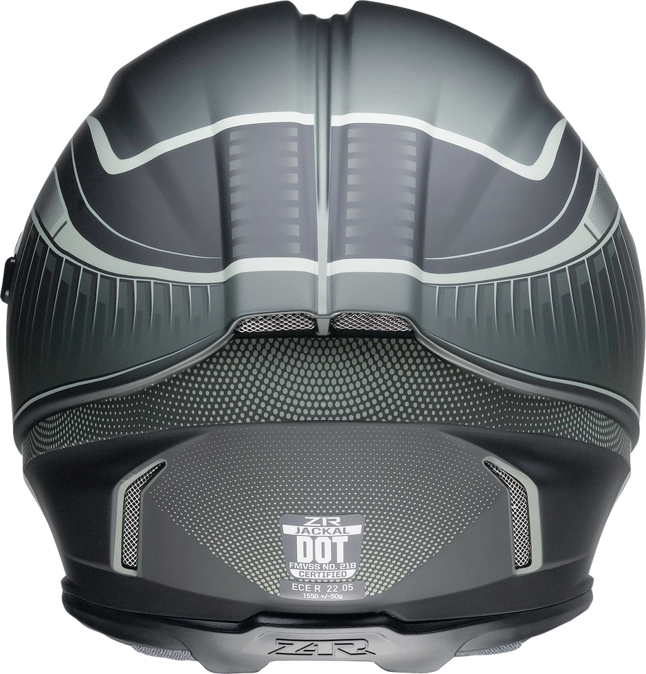 Z1R Jackal helmet in Dark Matter green, small size, street full face adult motorcycle helmet with sleek design.