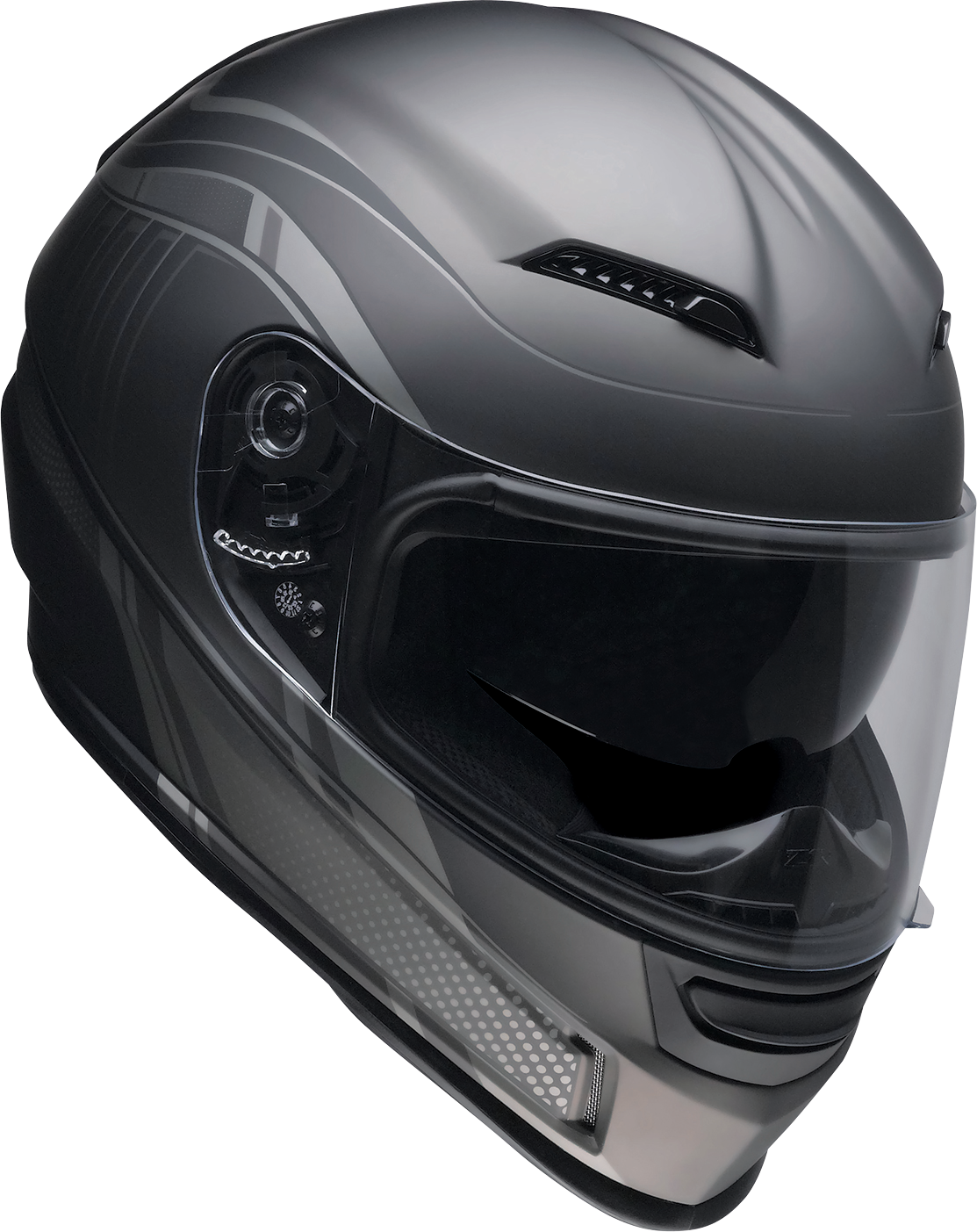 Z1R Jackal full face street helmet in Dark Matter Stealth color, XS size, featuring a sleek design for adult riders.