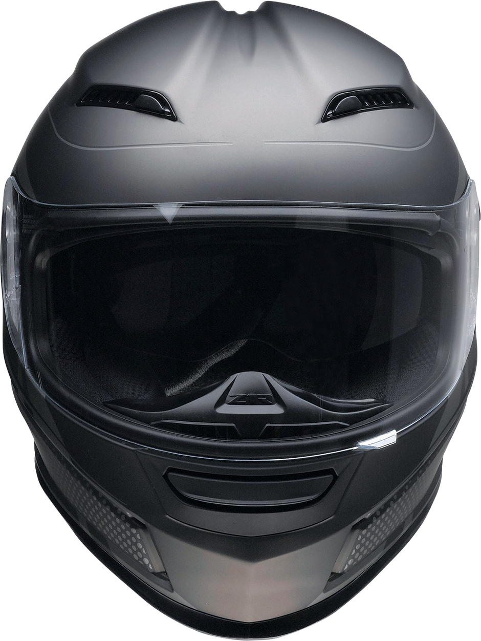 Z1R Jackal Street Full Face Helmet in Dark Matter Stealth color, XS size, with aerodynamic design and matte finish.