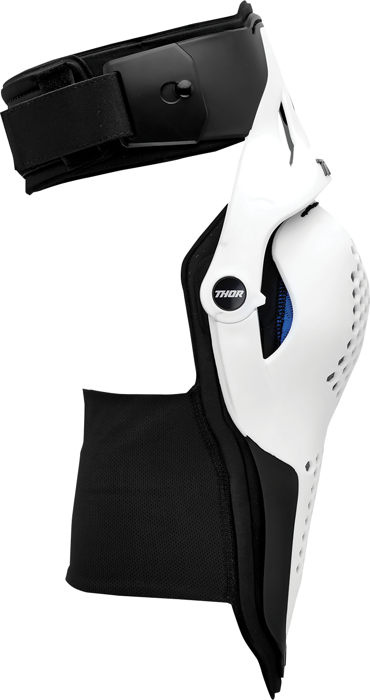 White THOR Sentinel LTD knee guards in 2XL/3XL size, protective gear with padded design and adjustable straps.