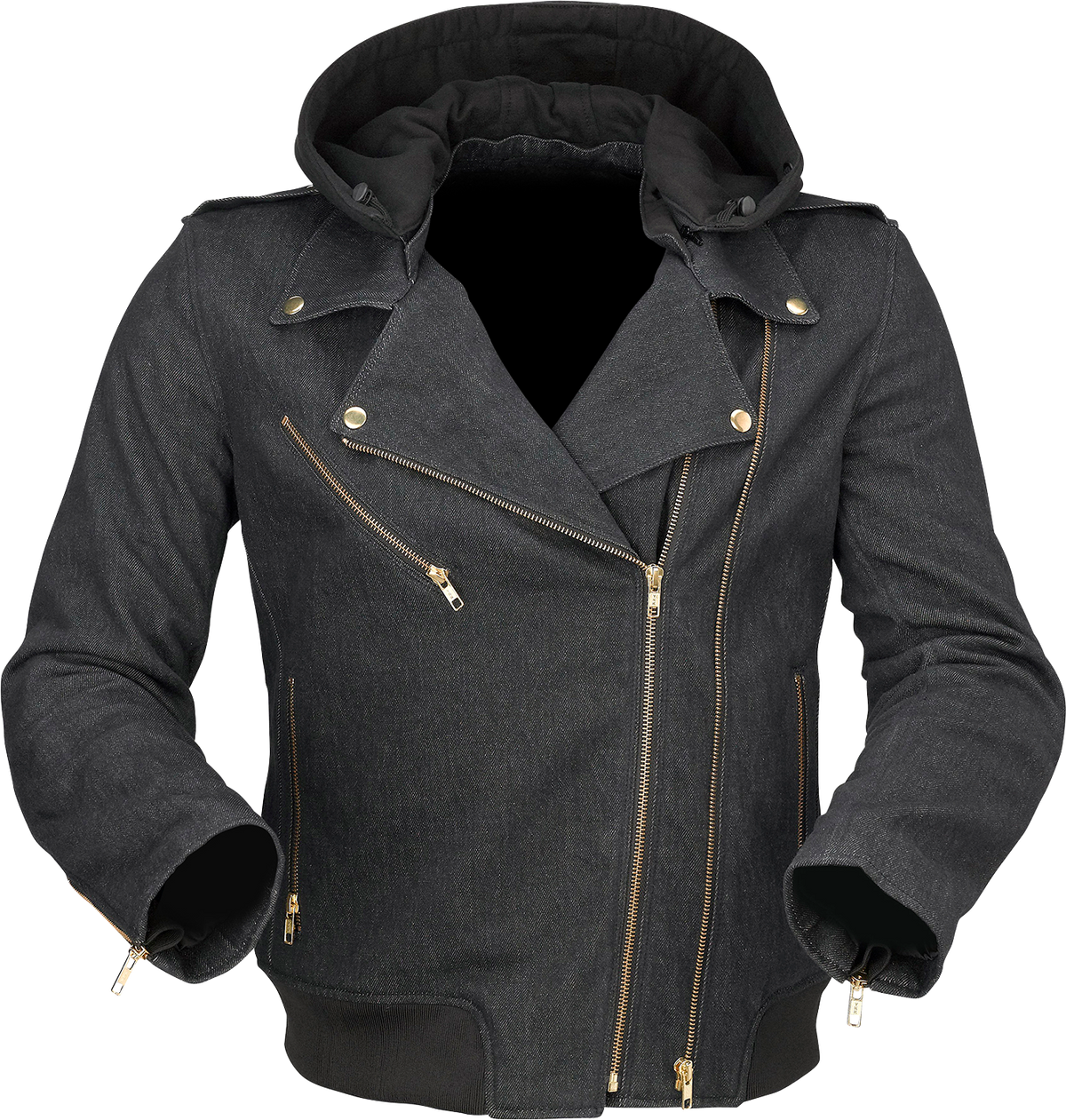Black Z1R Women's Blinker Jacket, XS street apparel with stylish design and lightweight fabric, shown from the front.