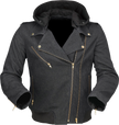 Black Z1R Women's Blinker Jacket, XS street apparel with stylish design and lightweight fabric, shown from the front.