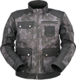 Z1R Camo Gray and Black jacket, small size, street apparel with camo pattern, showcased in a detailed product image.