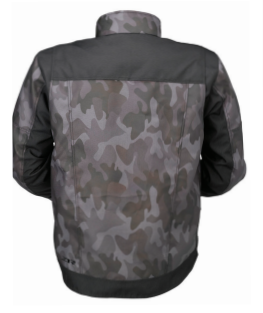 Z1R Camo Gray/Black Jacket, medium size, street apparel with camo pattern, stylish and comfortable for casual wear