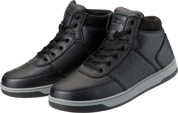 Black Z1R Dundee Boots in US size 8, featuring sturdy leather construction and classic lace-up design.