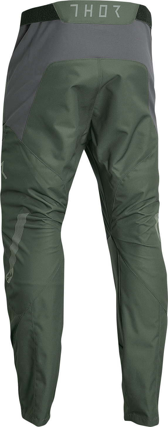 THOR Terrain In-the-Boot Pants - Army Green/Charcoal - US 28 2901-10429
