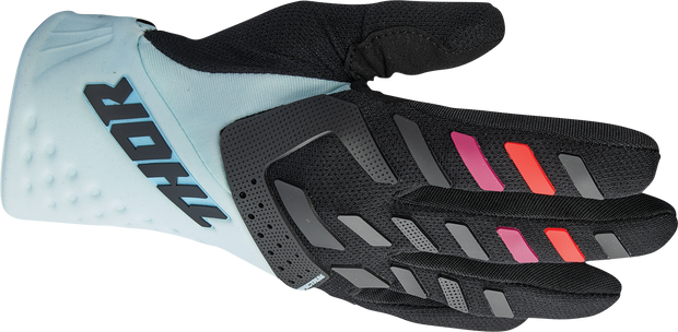 THOR Women's Spectrum Gloves - Black/Light Mint - Small 3331-0234