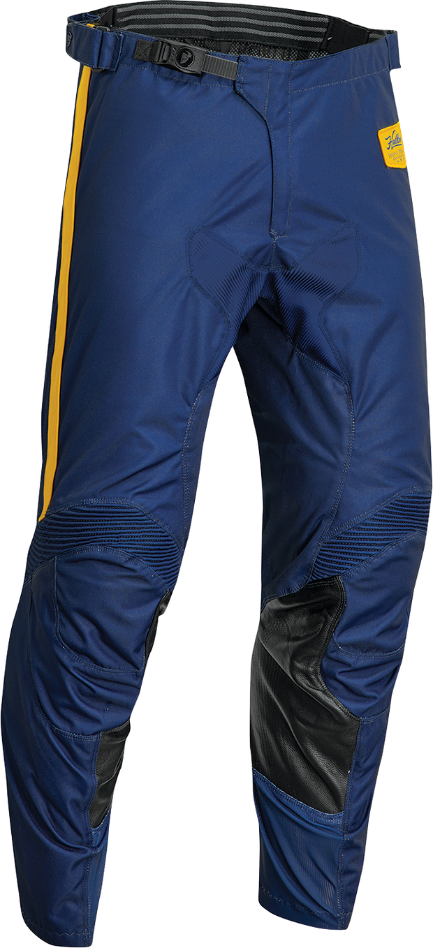 Thor Hallman Legend offroad ATV pants in navy, US size 32, featuring durable design and adjustable fit.