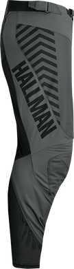 ThOR Hallman Differ Slice Pants in charcoal and black, offroad ATV riding pants, US size 30, durable and protective offroad apparel