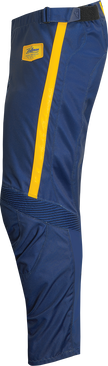 Navy THOR Hallman Legend offroad ATV pants in US size 32, featuring durable fabric and protective knee padding.